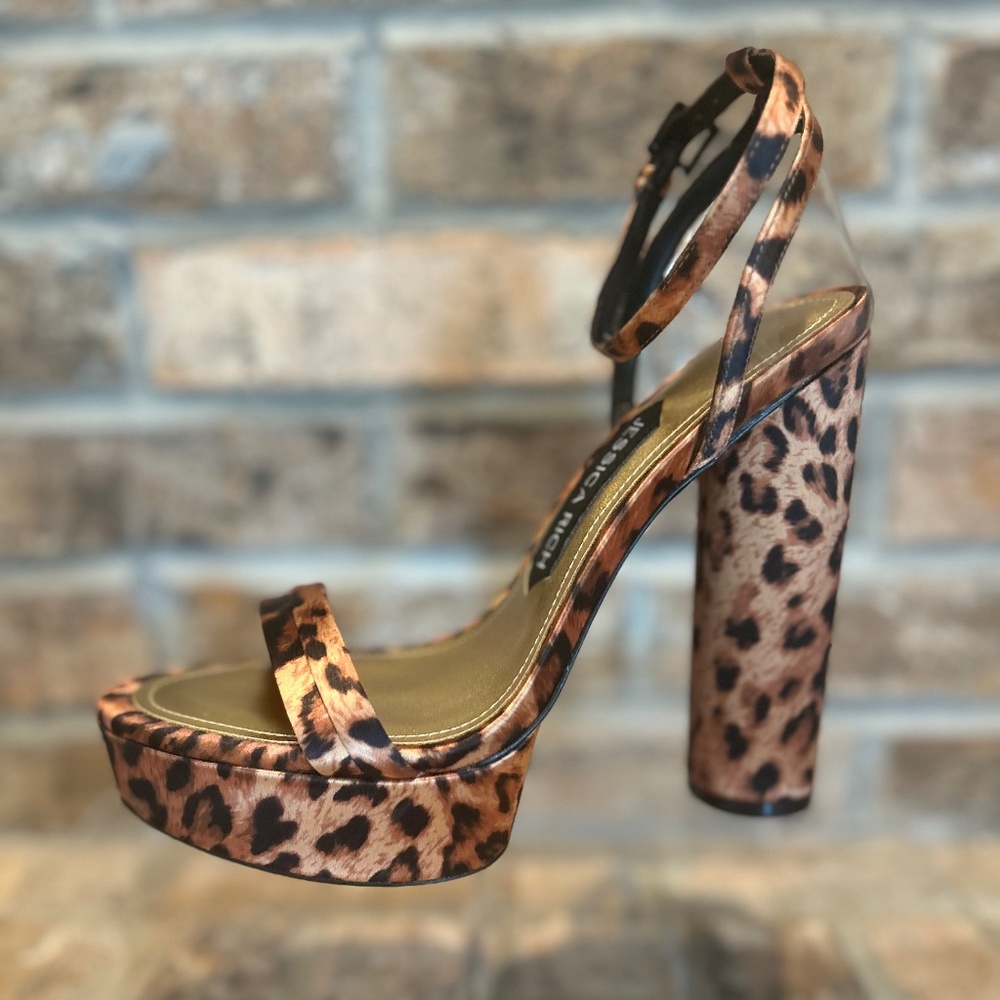 JESSICA RICH Leopard Platform Sandal - Picture 2 of 9